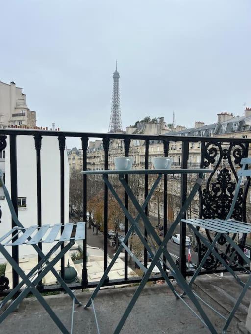 Appartement Paris Vue Tour Eiffel Trocadero Eksteriør bilde